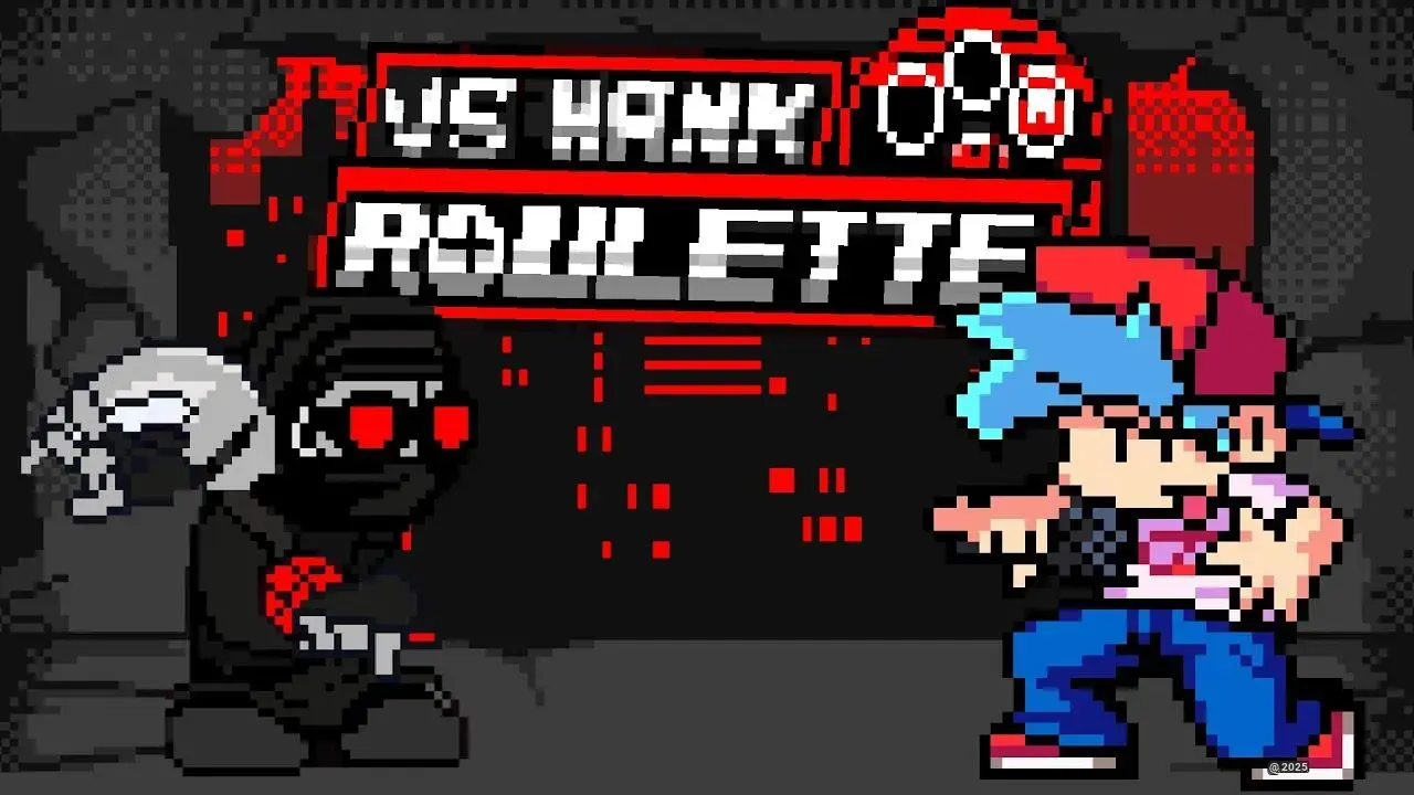 FNF Vs Hank Roulette - Dance with Death in This Deadly Musical Showdown